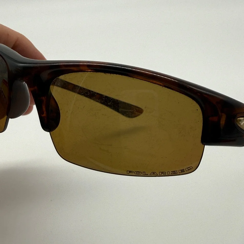 Oakley Half Jacket Sunglasses Mens Tortoise Polarized Bronze Wrap Sport USA